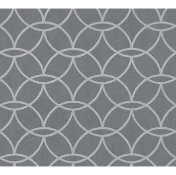 Tapeta A.S. Création | Vliesová tapeta na zeď VIlla 37564-5 | 0,53 x 10,05 m | šedá + Šedá vliesová tapeta na stěnu 375645 v rozměru 0,53 x 10,05 m