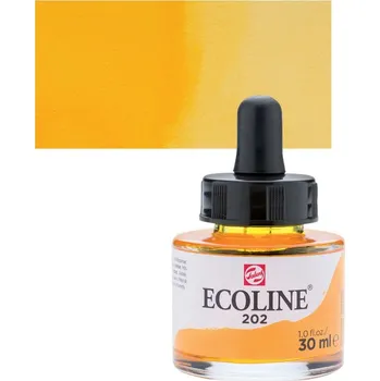 ROYAL TALENS Akvarelový ECOLINE Aquarell Ink 30ml, 202 deep yellow