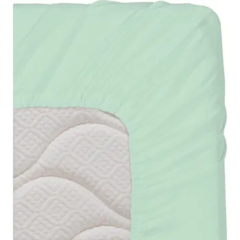 Prostěradlo Dilios bavlněné napínací prostěradlo - světle zelená Rozměr: 90 x 200 cm