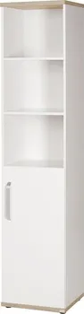 Dětská skříň Roba Pia 45 x 41 x 193 cm bílá/dub san remo