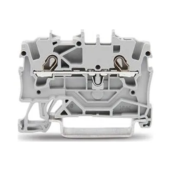 Rozvaděč 2vodičová průchozí svorka, 1,5mm2, Vhodná pro aplikace Ex e II, černá 2001-1205