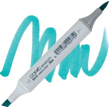 Lihová fixa COPIC Sketch oboustranná Brush & Chisel, BG15 Aqua