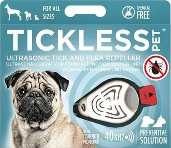 Antiparazitikum pro psa Tickless Pet ultrazvukový odpuzovač klíšťat béžový