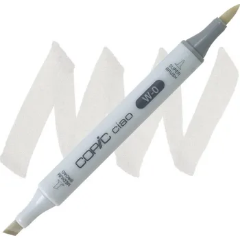 Lihová fixa COPIC Ciao oboustranná Brush & Chisel, W0 Warm gray 0