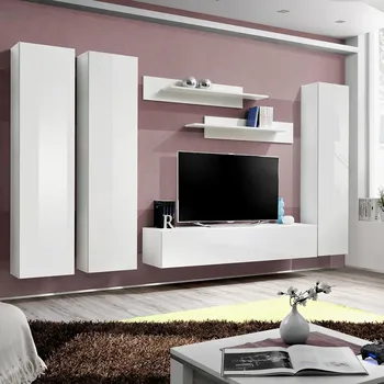 Obývací stěna Obývací Stěna Fly C Bily Ww Fy C1