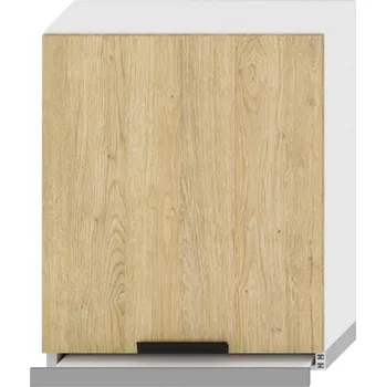 Kuchyňská skříňka Kuchyňská Skříňka Denis W60/68 Slim Pl Se Stříbrnou Digestoří dub london/bílá