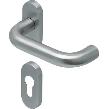 COBRA LOŽISKOVÉ KOVÁNÍ UFO-R OVAL PB3.0 Provedení: PZ (vložkový zámek), Povrch: IN - nerez