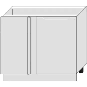 Kuchyňská skříňka Kuchyňská skříňka Zoya Dnp Pl bílý puntík/bílá