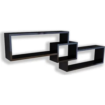 Jídelní set Polica Nr 7, Černá