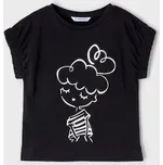 černé tričko s panenkou Mayoral 3044-70 velikost 134