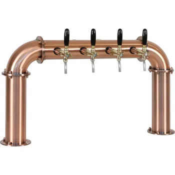 Příslušenství pro výčepní zařízení Varia-Plus Výčepní stojan U4 měděný komplet kohouty pákové medailony standard dochlazení