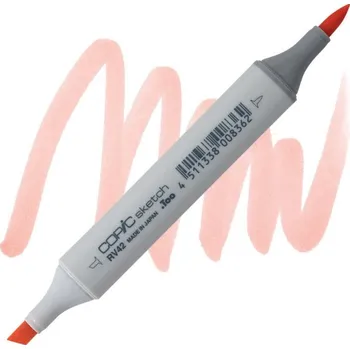 Lihová fixa COPIC Sketch oboustranná Brush & Chisel, RV42 Salmon pink