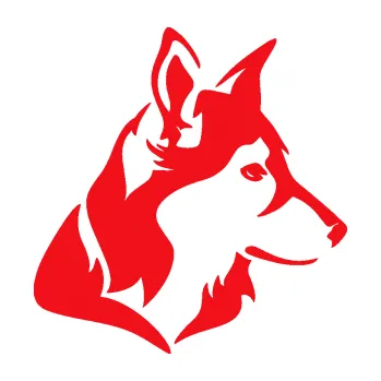 Polep vozidla SAMOLEPKA Pes 165 pravá (10 - červená) NA AUTO, NÁLEPKA, FÓLIE, POLEP, TUNING, VLASTNÍ TEXT, TISK, AUTOSAMOLEPKY.cz, POLEPY, OBRÁZEK, LOGO, SAMOLEPKY