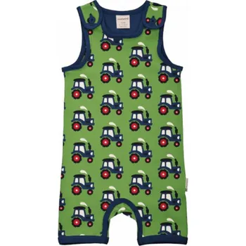 Kojenecký overall Dětský overal krátký bez rukávů Traktor Maxomorra Velikost: 86/92