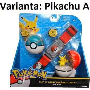 Hračka Pásek Pokémon Clip ´n´ Go s pokeballem Varianta: Pikachu A, Balení: s krabicí