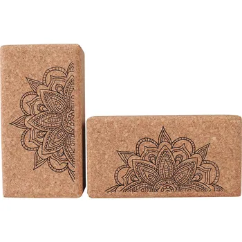 Korková cihlička na jógu half Mandala