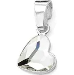 Stříbrný přívěsek se srdcem Crystals from Swarovski Crystal