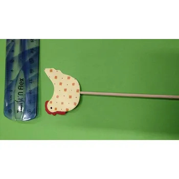 Svatební dekorace Zápich Slepička z kartonu /1ks/