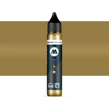 Křídový inkoust MOLOTOW Refill Ink pro Chalk na sklo, zlatý