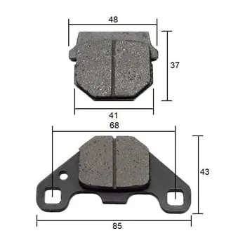 Auto-moto Brzdové destičky čtyřkolka, pitbike typ9