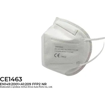 Anhui Jinrui Auto Parts Co respirátor FFP2 , bílý, 1 ks - NR EN149:2001+A1:2009 CE1463 - 031-N2021