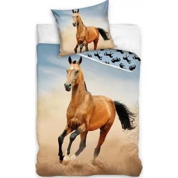 Povlečení Bavlněné povlečení 3D, Kůň Hnědák (Povlečení s koněm)