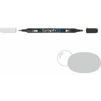 GRAPH'IT Akvarelová fixa GRAPH'O oboustranná Brush & Fine, Neutral Grey Light