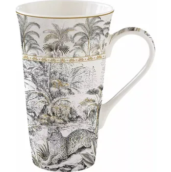 Easy Life, Itálie Easy Life - Porcelánový hrnek velký Retro Jungle v dárkové krabičce - 600 ml