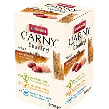 Pro kočku Animonda Carny Country Adult Heimat-Vielfalt 24x100g