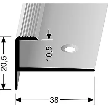 Stavební profil Schodový profil pro krytiny do 10,5 mm (šroubovací) | Küberit 811 Sahara F9