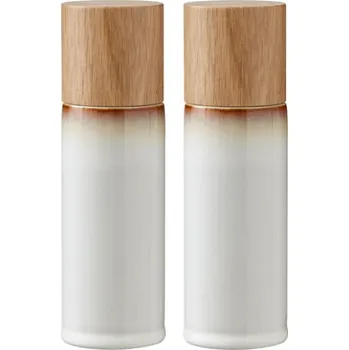 Mlýnek na koření Sada 2 mlýnků na sůl a pepř 17cm Cream - BITZ (Sada mlýnků na pepř a sůl 17 cm Cream krémová - BITZ)