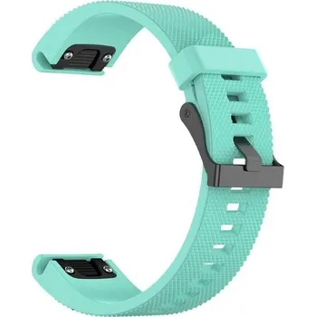 Příslušenství k chytrým hodinkám eses Silikonový řemínek pro Garmin - Mátový, QuickFit 20 mm