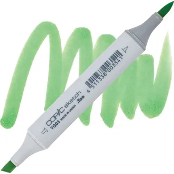 Lihová fixa COPIC Sketch oboustranná Brush & Chisel, YG03 Yellow green