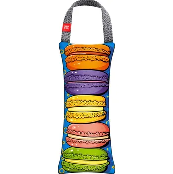 Hračka pro psa WAU DOG Pískací pešek z pevného nylonu Makrónky Velikost: S