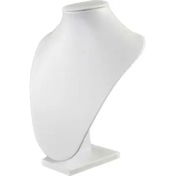 Šperkovnice Stojan, stojánek, dekolt na šperky 26cm bílý slonová kost (A13Wx)