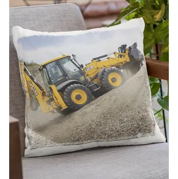 Dekorativní polštářek Polštář Bagr 29 x 29 cm