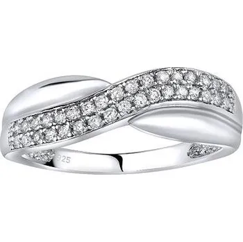 Prsten Stříbrný prsten CHARLOTTE s micro zirkony velikost obvod 62 mm JJJR0374-obvod 62 mm
