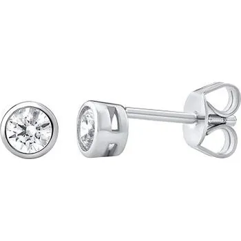 Náušnice Stříbrné náušnice pecky se Swarovski® Zirconia 4 mm MW02335S