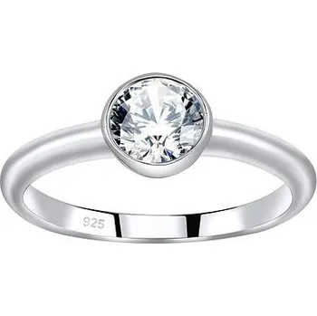 Prsten Stříbrný prsten ISADORA se Swarovski® Zirconia velikost obvod 58 mm JJJR1120SW-obvod 58 mm