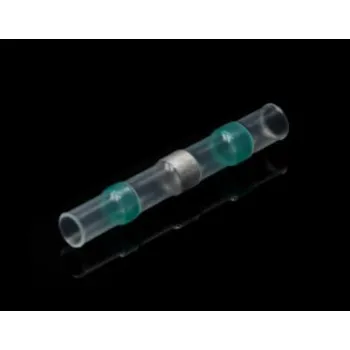 Teplem smršťovací bužírka s cínem zelená 0.7mm do 1,5mm