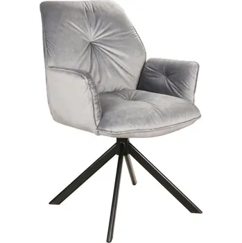 Křeslo Jídleni žídle černá/šedá Bluvel 14 BOOGIE II VELVET