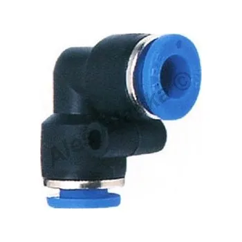 Lepící sada Pneumatická nástrčná spojka EPV úhlová (kolínko) na vzduch (rychlospojka) - průměr 4 EPV