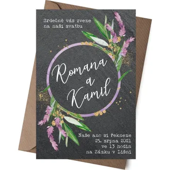 Svatební dekorace Kamenné oznámení LILLY
