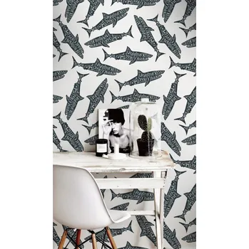 Tapeta Coloray Fototapeta Žralok v ofenzivě Samolepící Fototapeta Vliesová 250 x 250 cm coloraydecor-f-ss-454277974