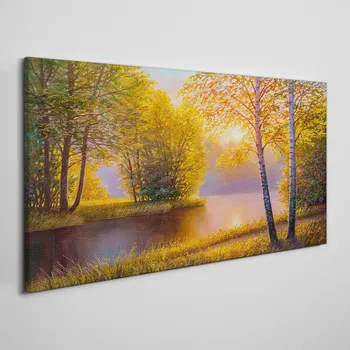 Obraz Coloray Obraz na plátně Květiny řeka příroda 100x50 cm och-269221666