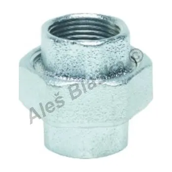 Fitinka GEBO Armaturen - Německo | Šroubení pozinkované přímé na ploché těsnění (vnitřní závity) GEBO Platinum - POZINK (holendr) - 3/4" GB330