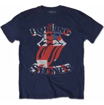 Pánské oblečení Merch The Rolling Stones: Tričko British Flag Tongue XXL 2022