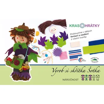 kreativní sada Krasohrátky Kreativní sada Skřítek Šotek (Nádherná sada pro kreativní tvoření pro kluky z filcu od české výtvarnice Pavly Petrnouškové. Vyrobte si vlastního skřítka Šotka. Vhodné pro děti od 7 let.)