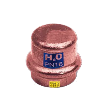 Fitinka EFFEBI - Itálie | CU měděné víčko zaslepovací, lisovací, PRESS, na měď trubky - 22mm CP.9301