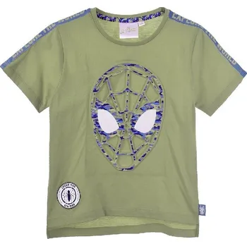 Khaki chlapecké tričko Marvel Spider-Man Velikost: 128